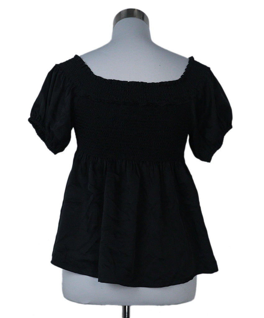 Chanel Black Silk Smocked Top 2