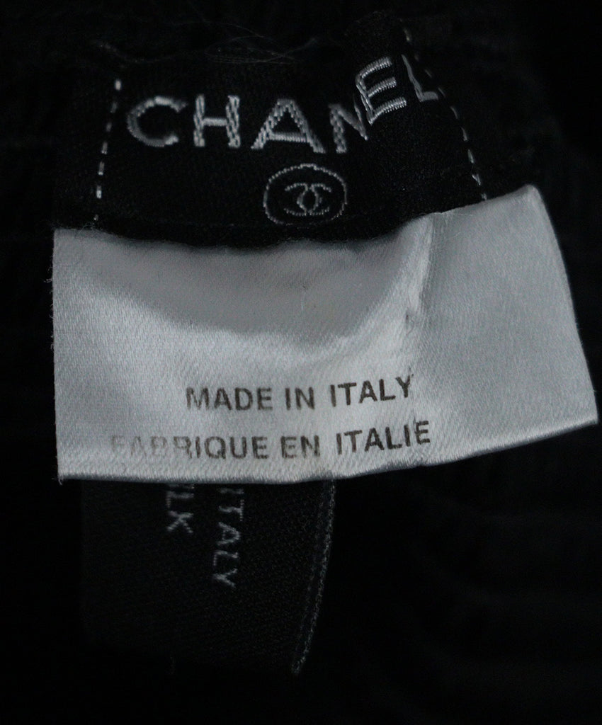 Chanel Black Silk Smocked Top 3