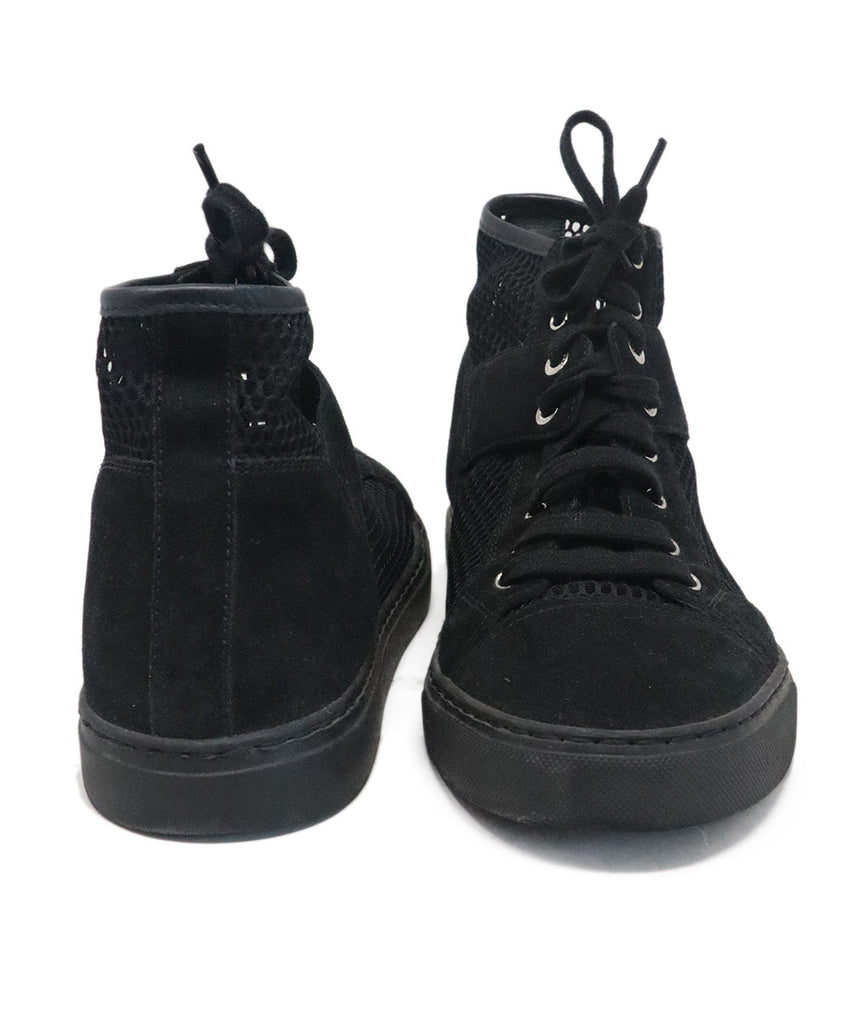 Chanel Black Suede & Mesh Sneakers 2