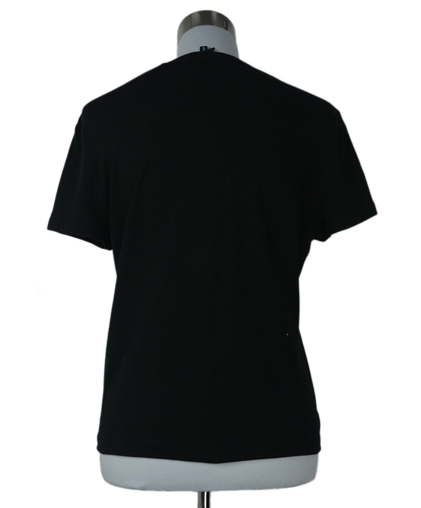 Chanel Black Embroidered T-Shirt 2