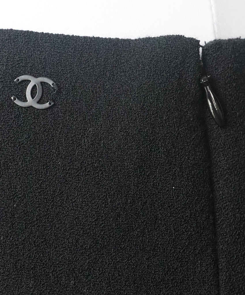 Chanel Black Wool Skirt 4