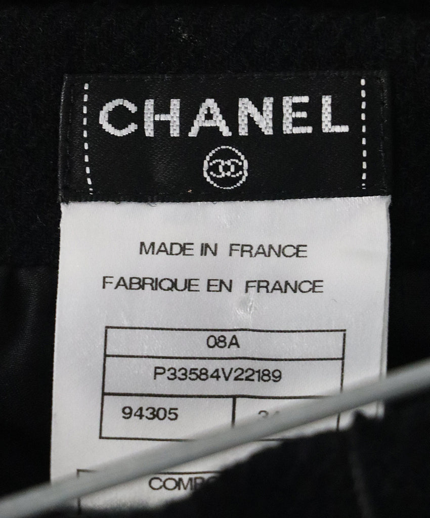 Chanel Black Wool Skirt 3