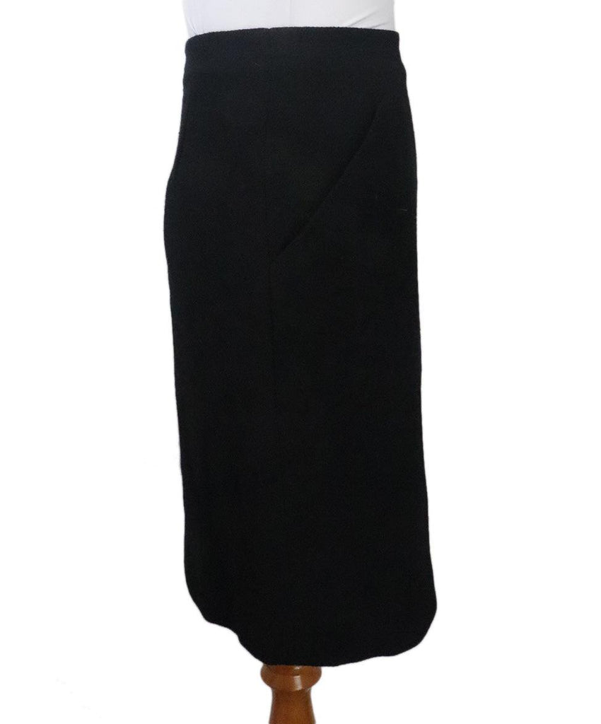 Chanel Black Wool Skirt 1