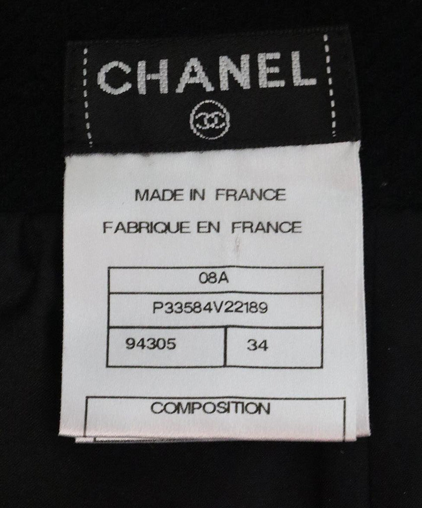 Chanel Black Wool Skirt 3