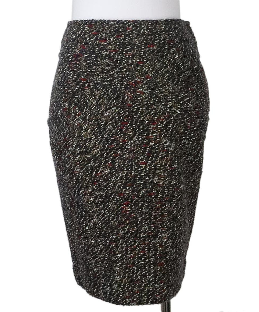 Chanel Navy & Brown Tweed Skirt 