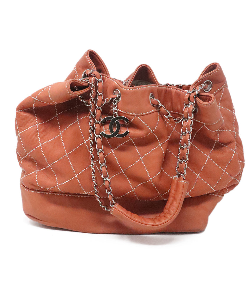 Chanel Coral Bucket Bag 