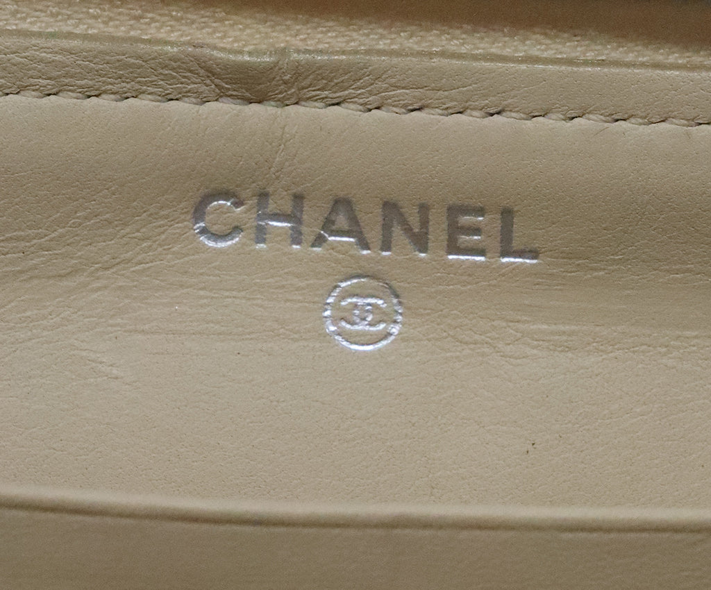 Chanel Metallic Gold Leather Wallet 7