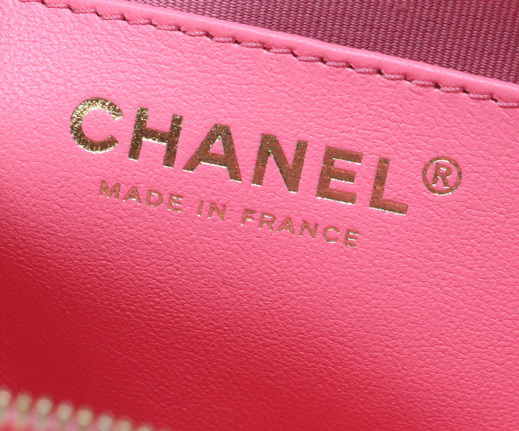 Chanel Pink Quilted Leather Heart Crossbody 8