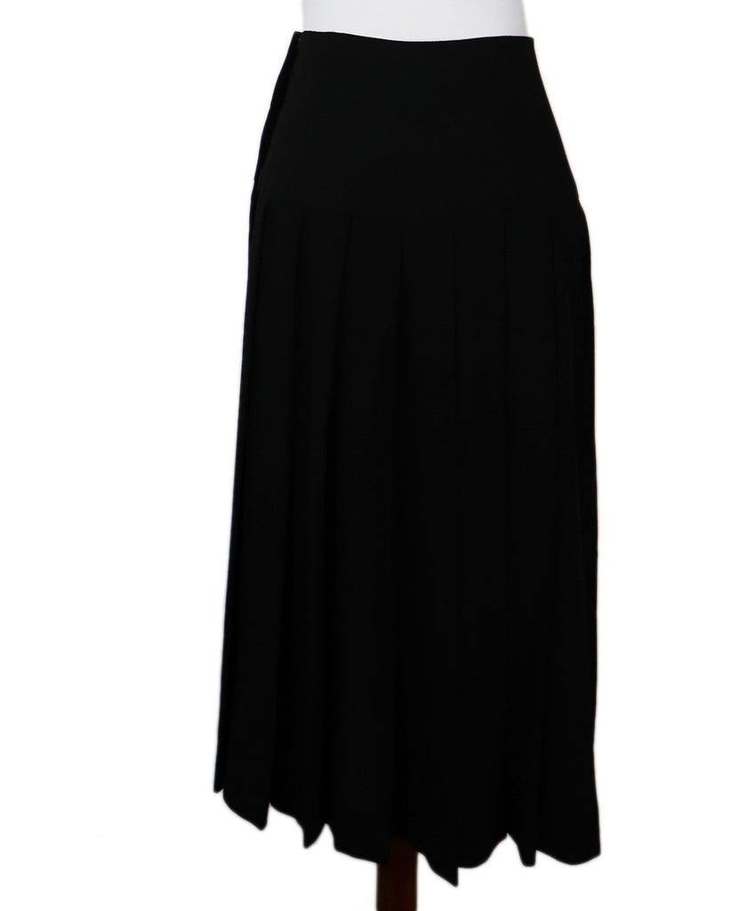 Chanel Black Wool Skirt 2