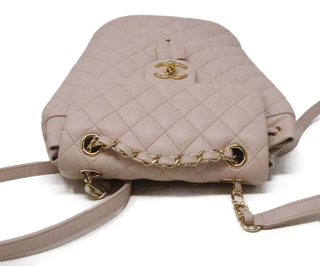 Chanel Pink Quilted Lambskin Urban Spirit Backpack 4