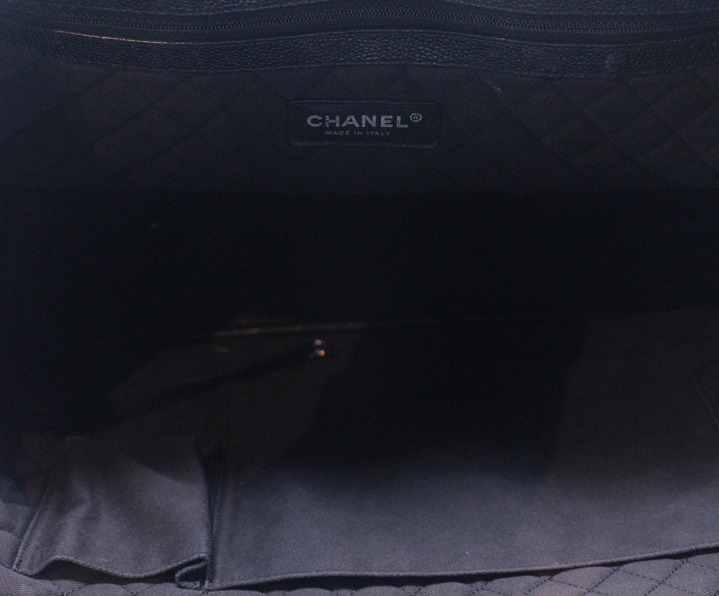 Chanel Black & White Logo Print Tote 5