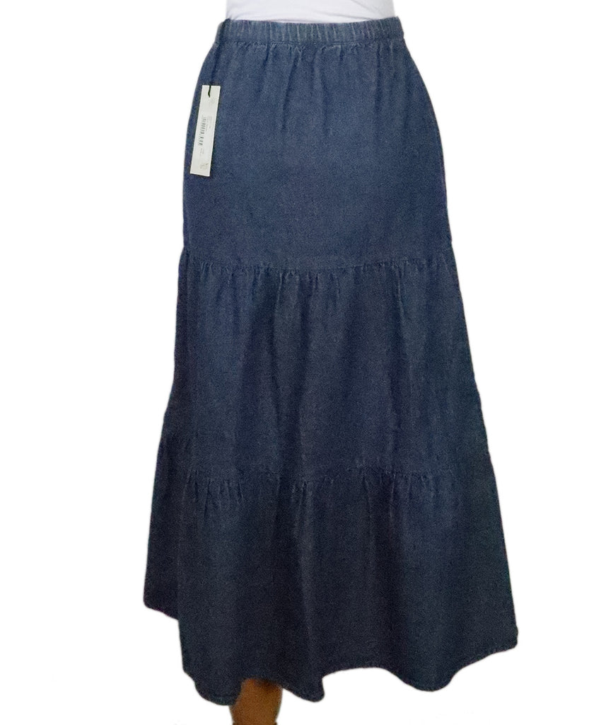 Charlie Joe Tiered Denim Skirt 2