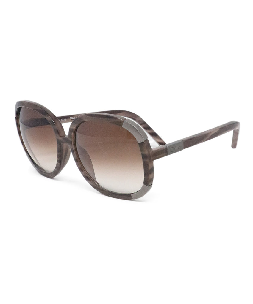 Chloe Brown & Silver Sunglasses 1