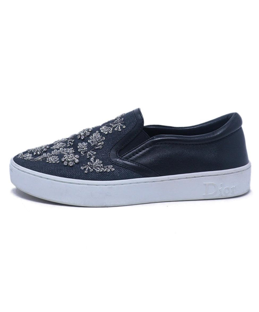 Christian Dior Denim Embellished Sneakers 1