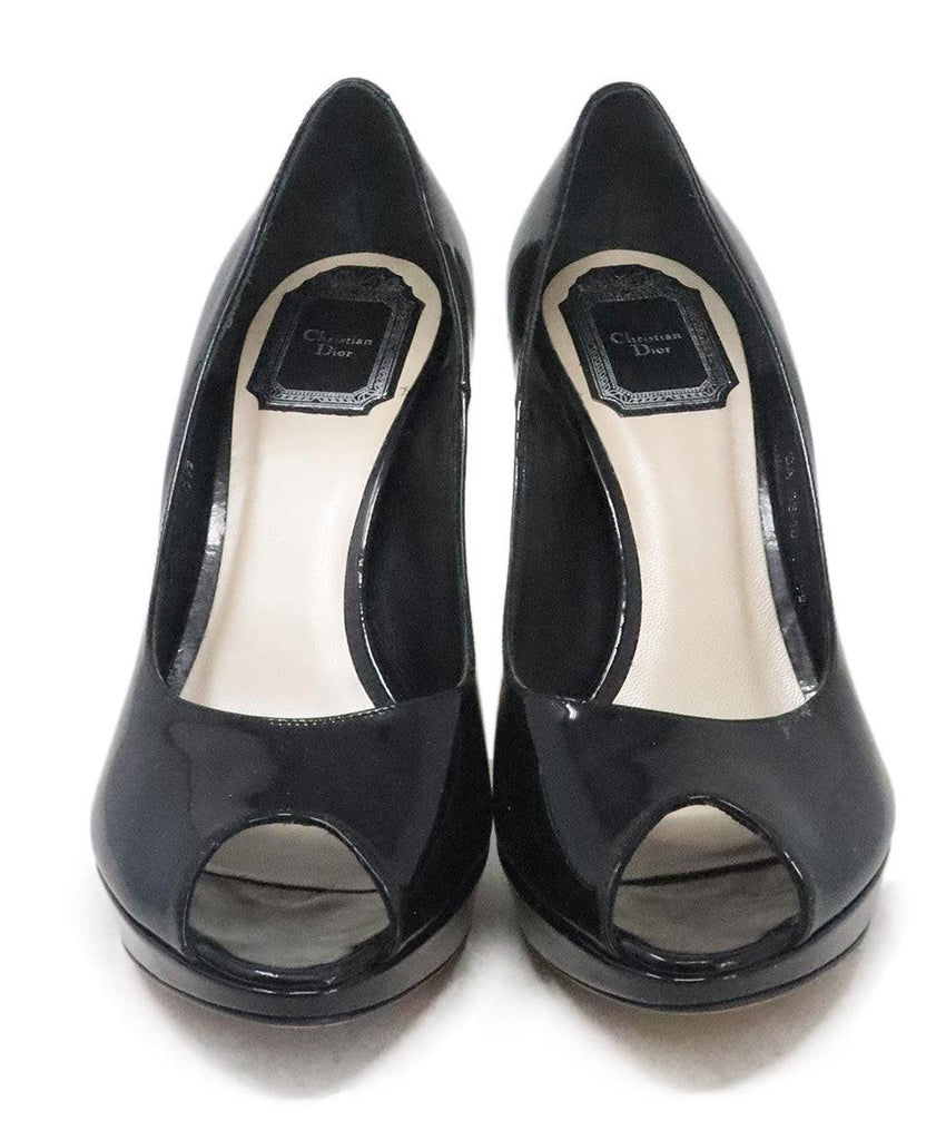 Christian Dior Black Patent Leather Pumps 3