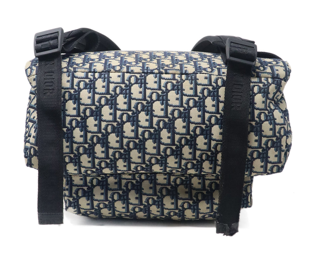 Christian Dior Navy & Beige Monogram Backpack 3