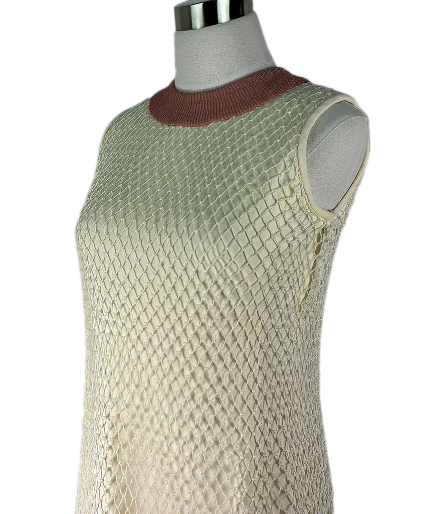 dior mesh dress Dior Mesh Embroidered Sleeveless Dress