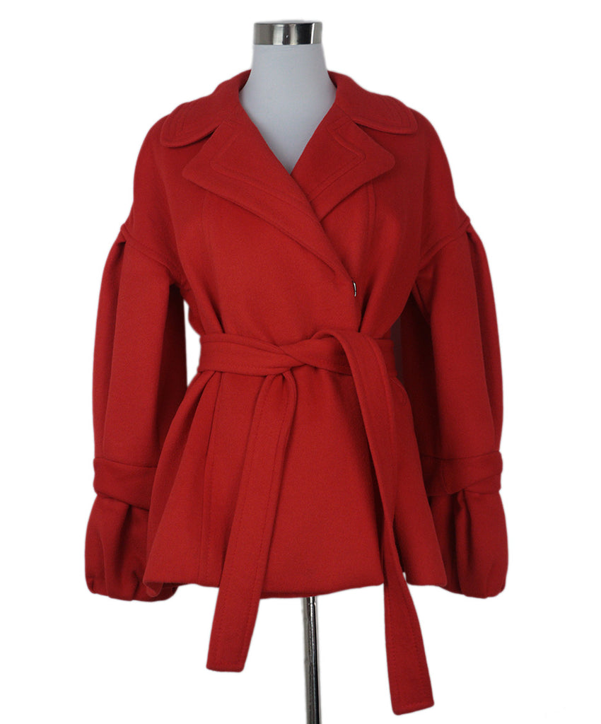 Christian Lacroix Orange Wool Coat 