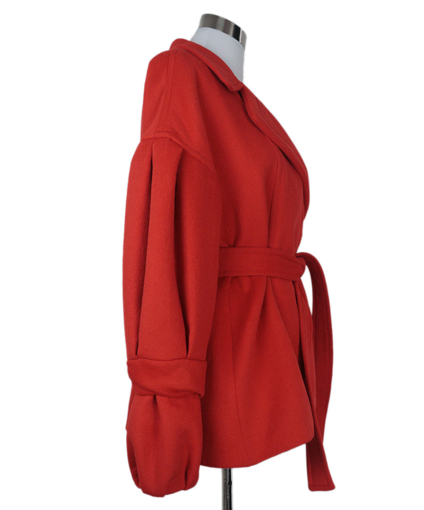 Christian Lacroix Orange Wool Coat 1