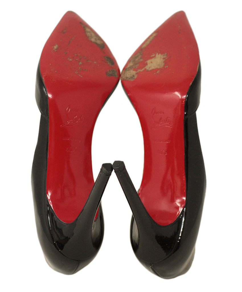 Christian Louboutin Black Patent Leather Heels 4