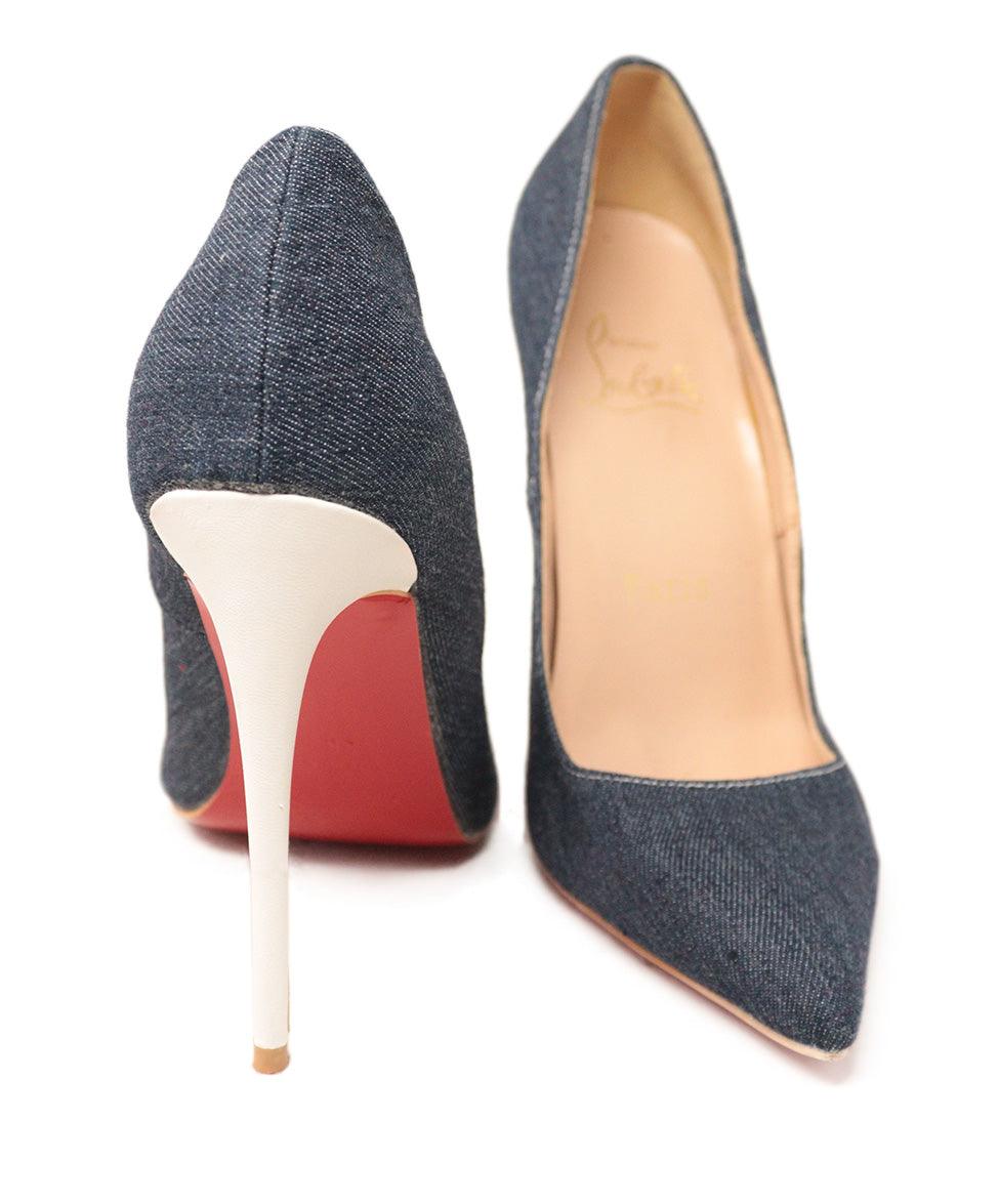 Christian louboutin hot sale denim heels