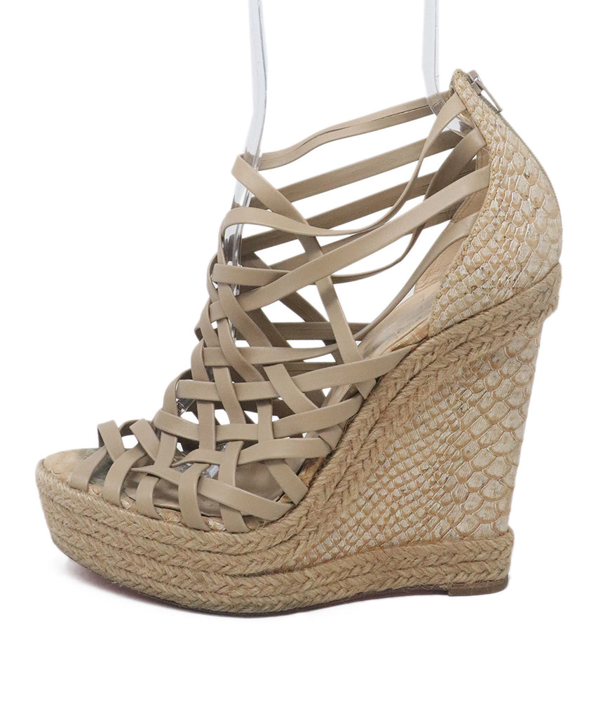 Christian Louboutin Tan Leather Espadrilles 1