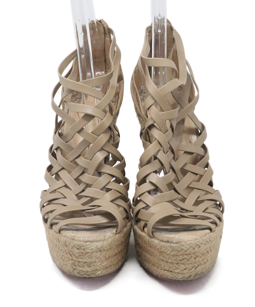 Christian Louboutin Tan Leather Espadrilles 3