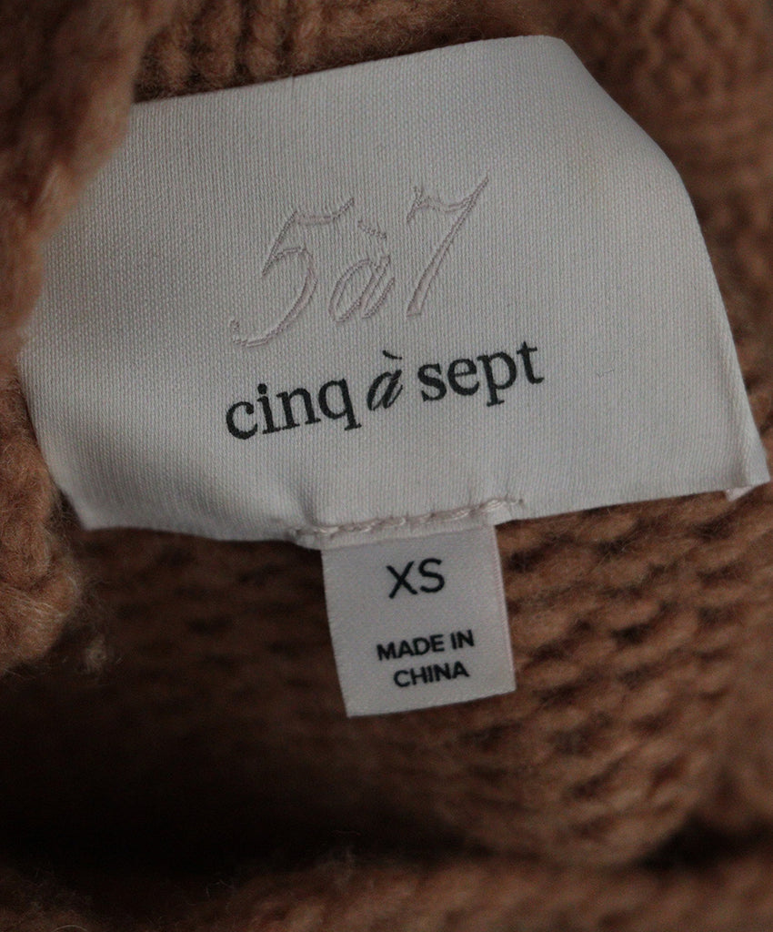 Cinq a' sept Peach Neutral Wool Sweater 3