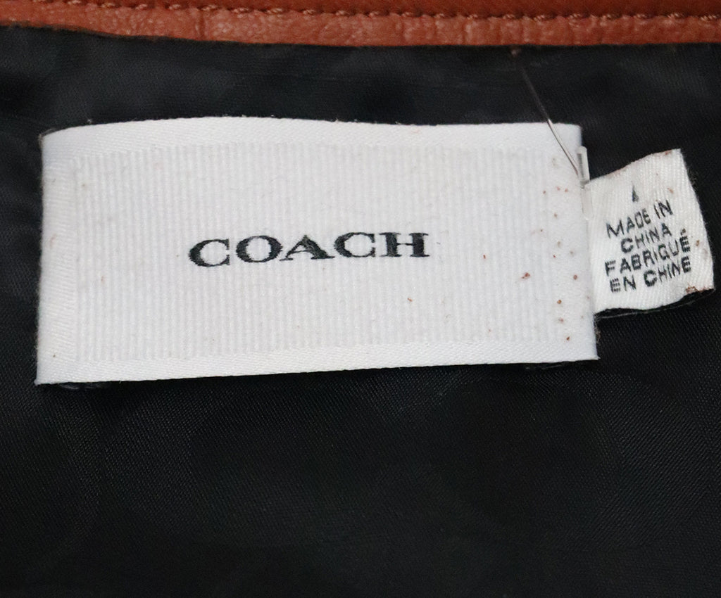 Coach Brown Suede Leather Mini Skirt 3