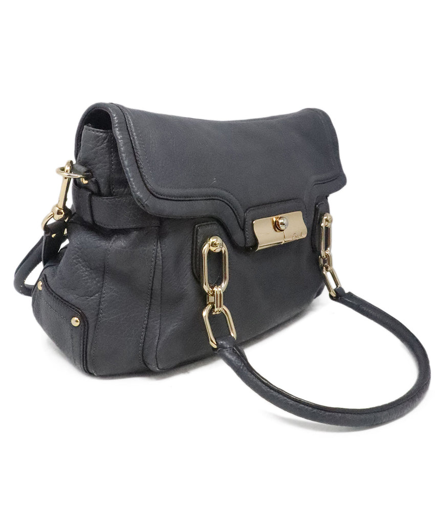 Coach Grey Leather Shoulder Bag 1