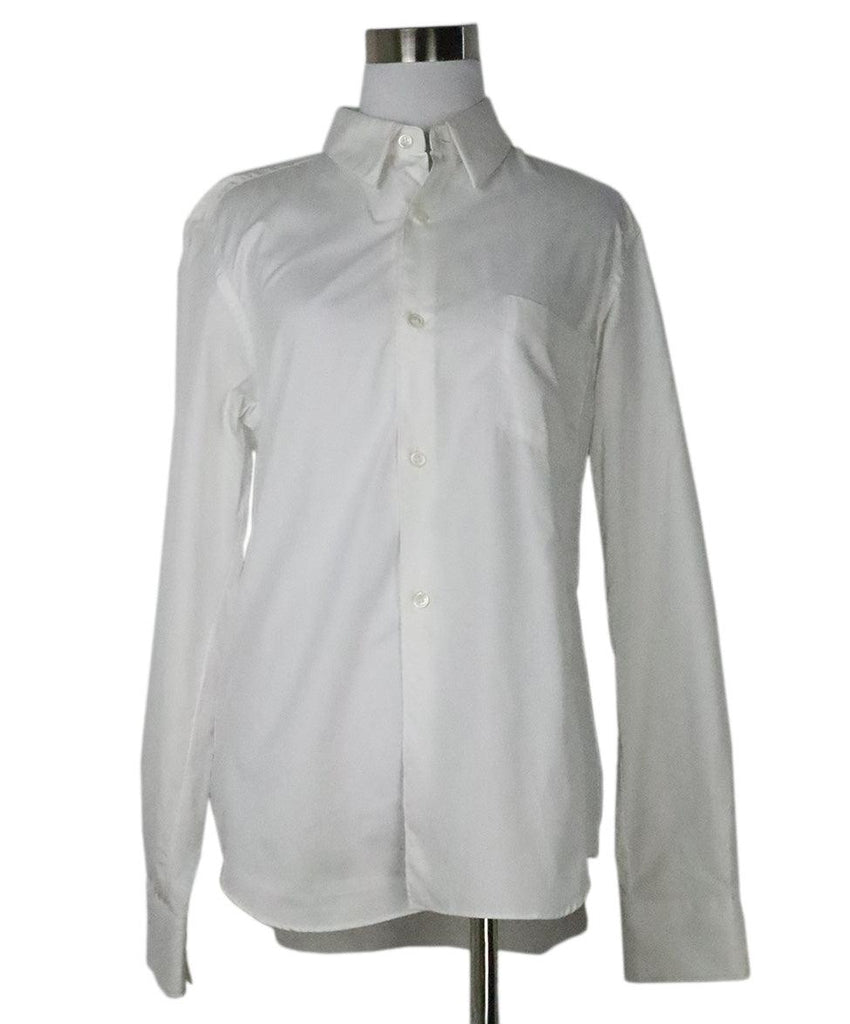 Comme Des Garcons White Cotton Shirt 