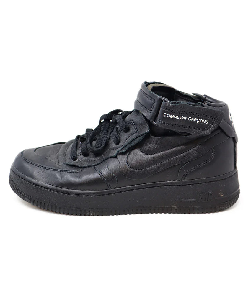 Comme Des Garcons x Nike Black Leather Sneakers sz 6.5 l Michael's