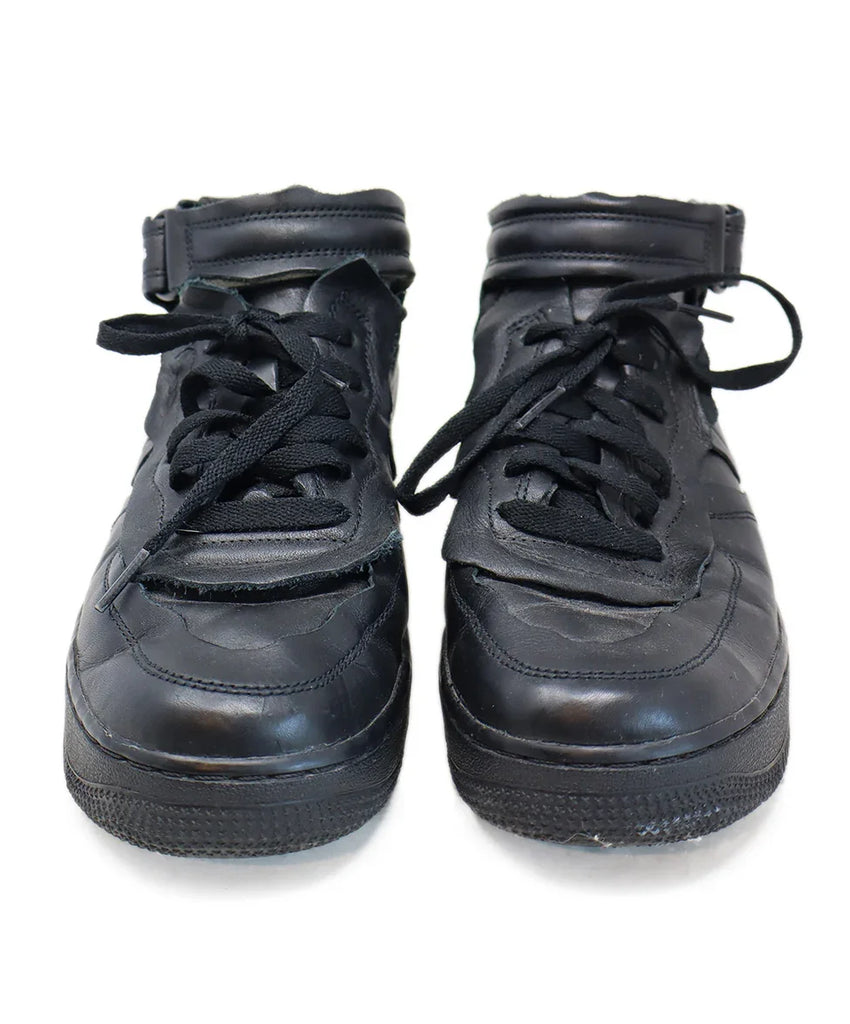 Comme Des Garcons x Nike Black Leather Sneakers sz 6.5 l Michael's