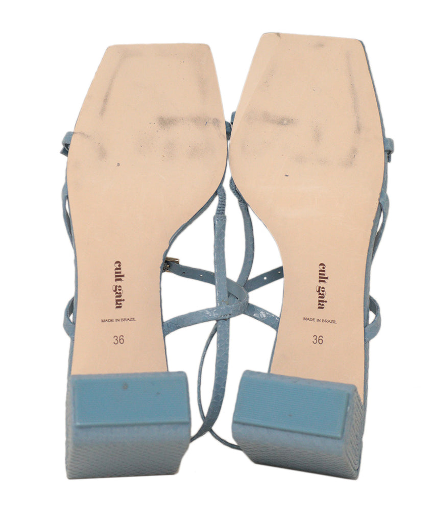 Cult Gaia Blue Leather Sandals 4