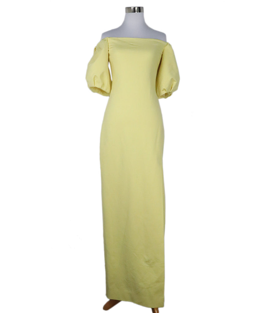 Cushnie Et Ochs Yellow Long Dress 