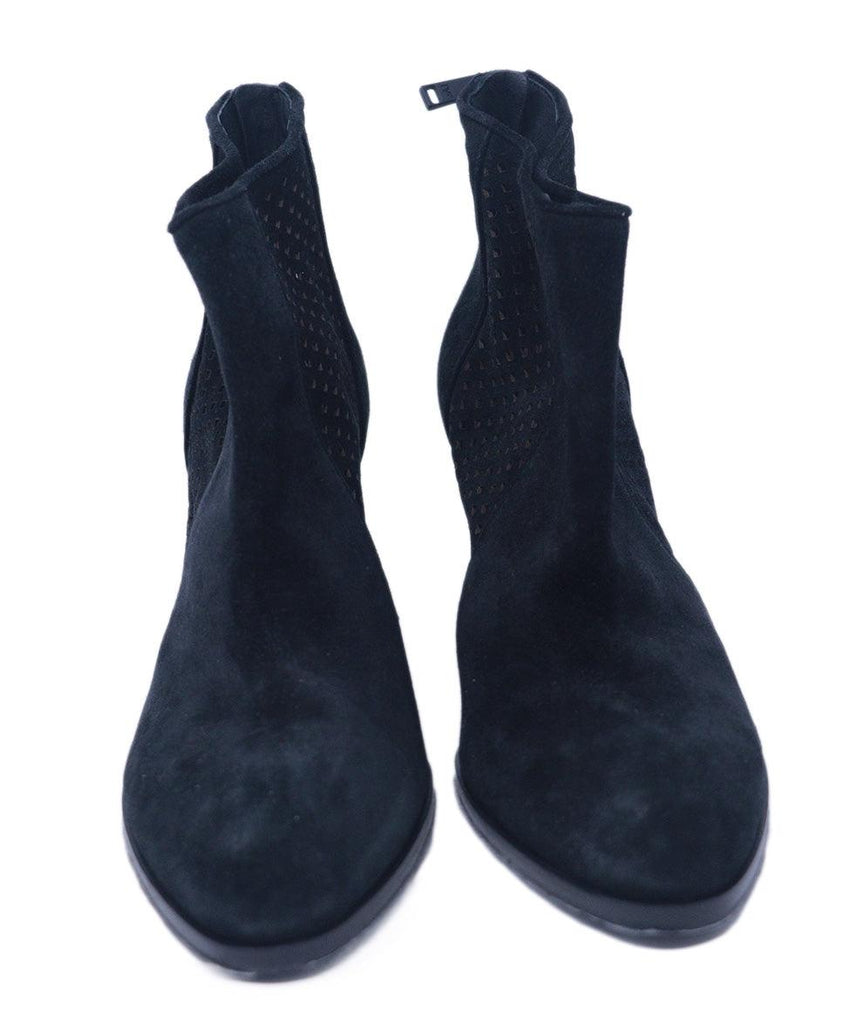 DVF Black Suede Cutout Booties 3