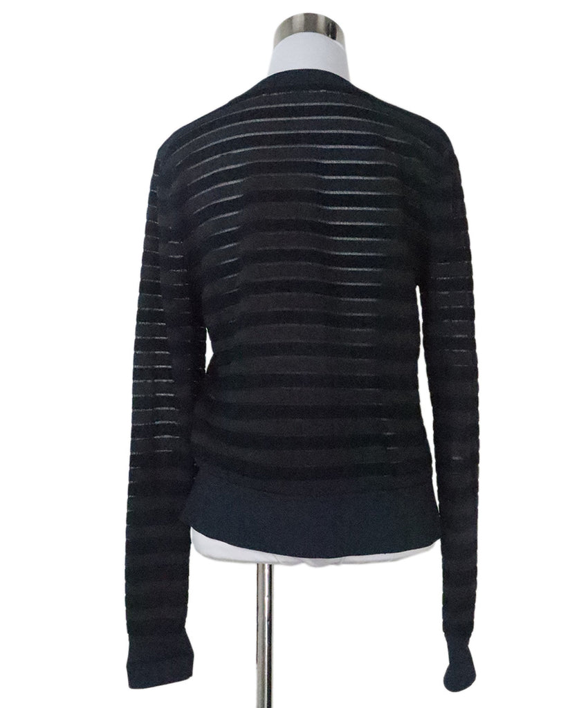 DVF Black & Blue Striped Sweater 2