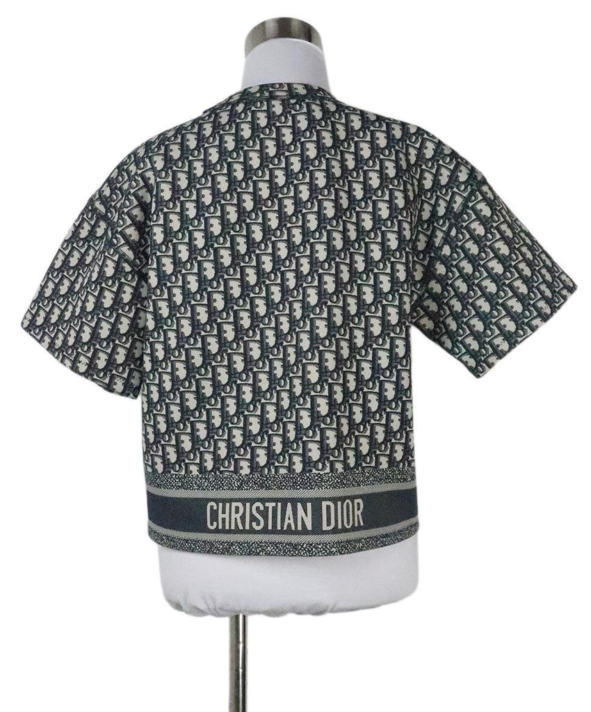 Dior Navy Logo Print Top 2