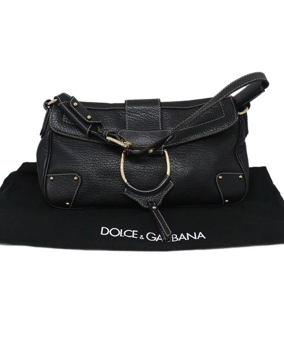 Dolce & Gabbana Leather Crossbody Bag - Black