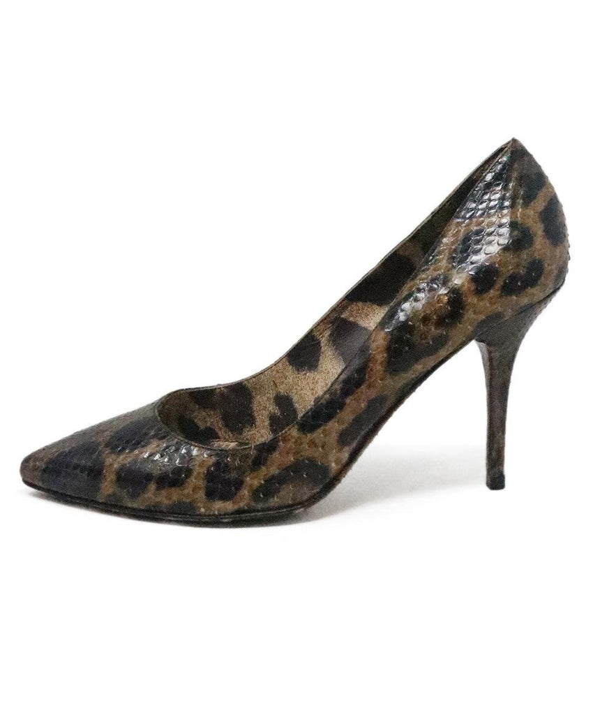 Dolce & Gabbana Leopard Print Snakeskin Heels 1