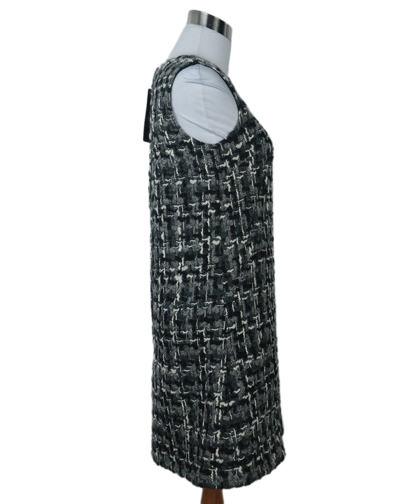 Dolce & Gabbana Grey Tweed Wool Dress 1