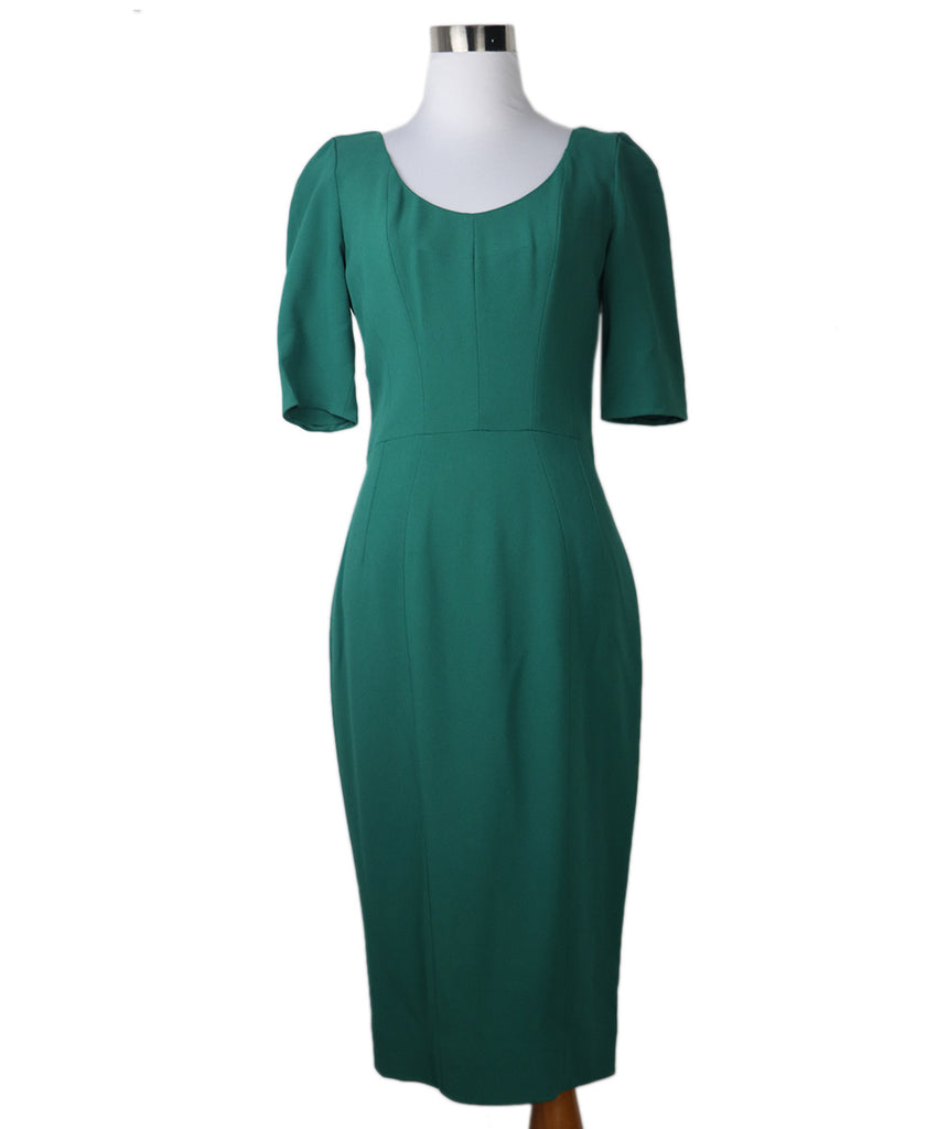 Dolce & Gabbana Green Viscose Dress 