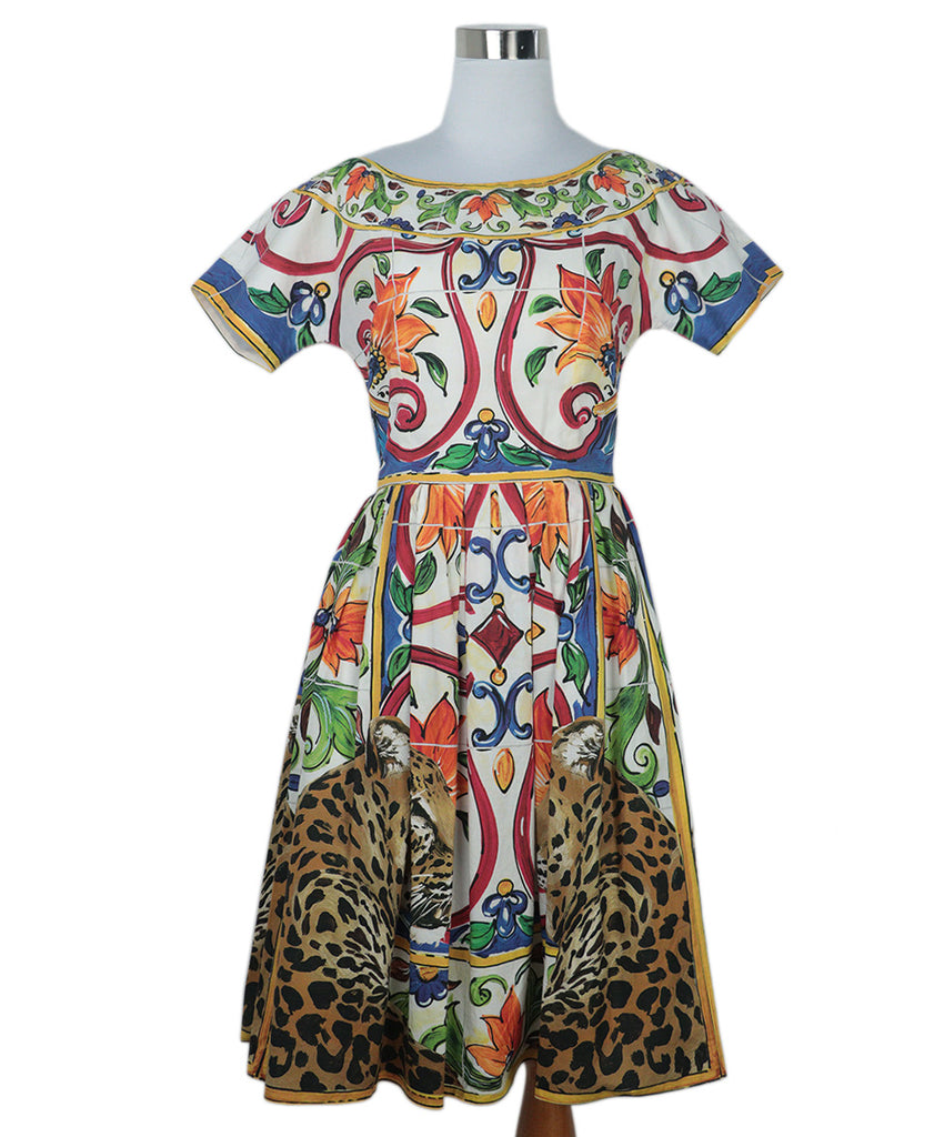 Dolce & Gabbana Multi Print Cotton Dress 