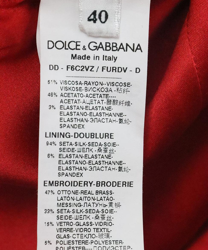 Dolce & Gabbana Red Dress 4