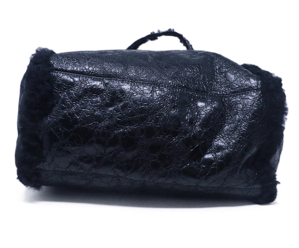 Dries Van Noten Black Leather Tote 3