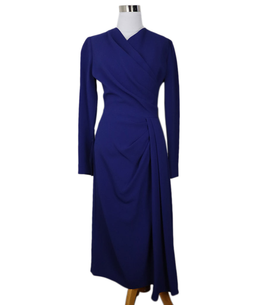 Ellie Saab Royal Blue Silk Dress 