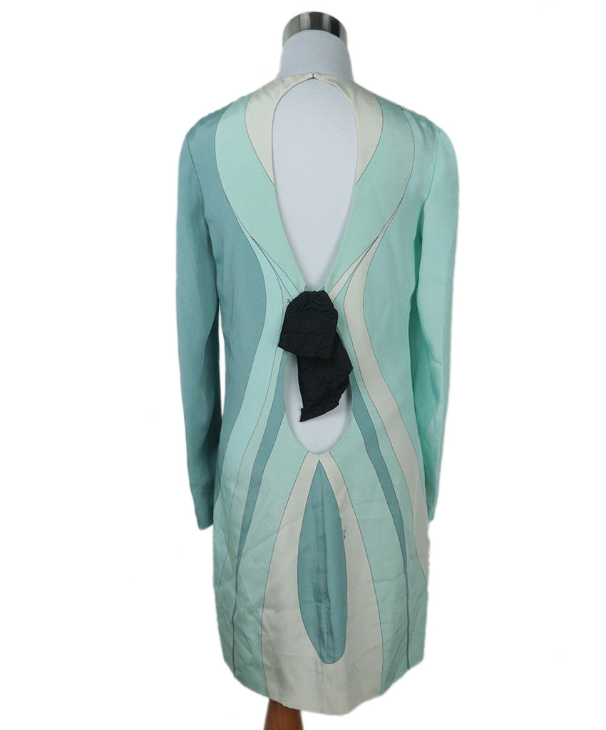 Emilio Pucci Blue & White Print Silk Dress 2