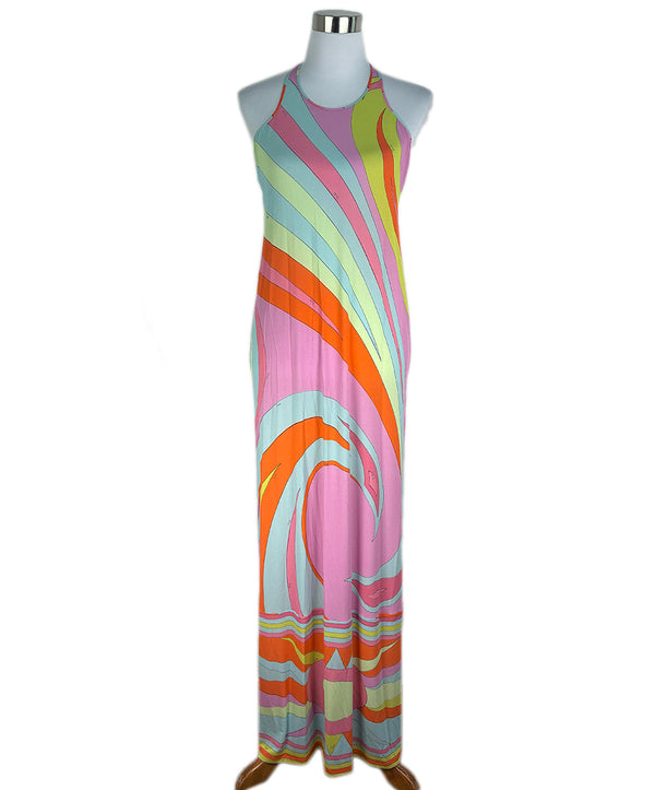 Emilio Pucci Multi Pindot Print Jersey Dress sz 4 l Michael's Luxury  Consignment – Michael's Consignment NYC