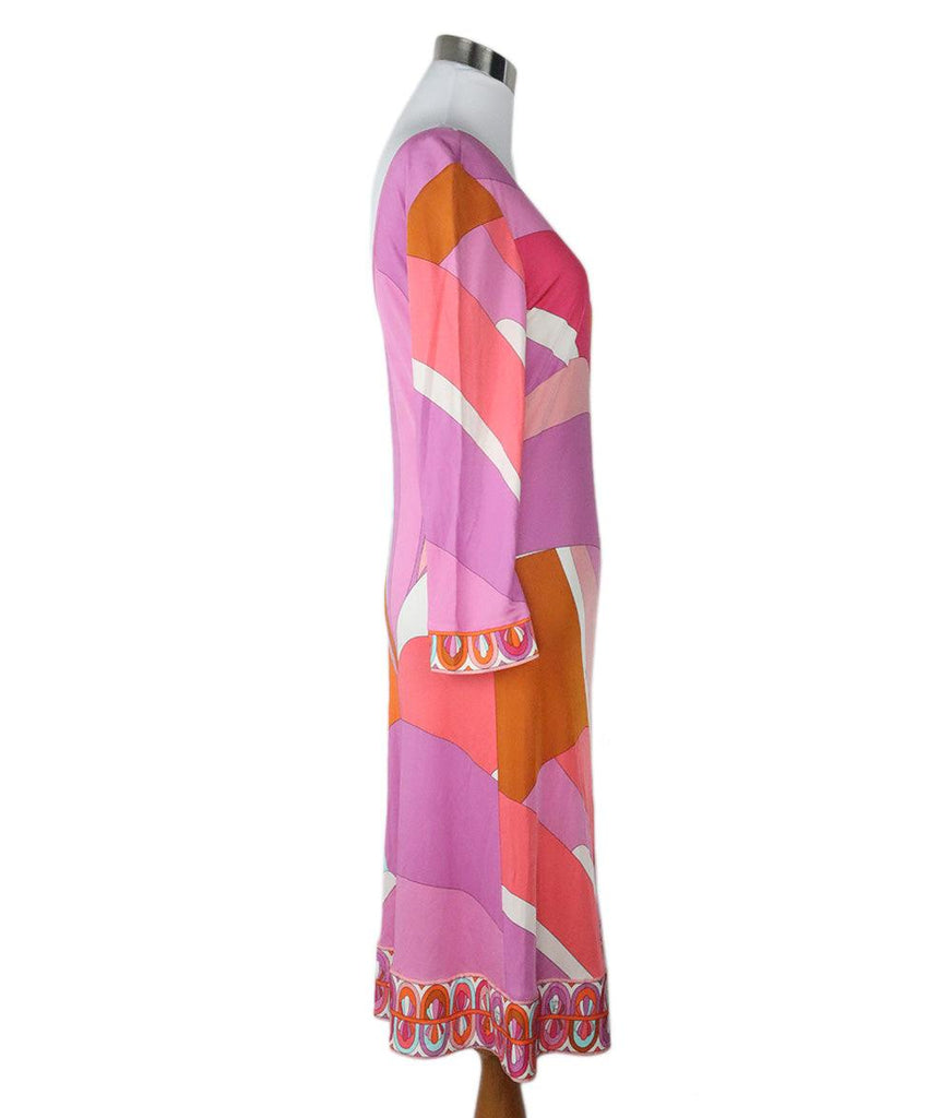 Emilio Pucci Pink Multicolored Jersey Dress 1