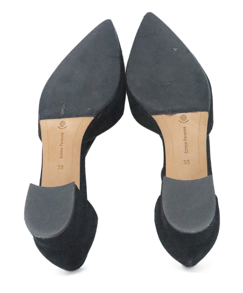 Emme Parsons Black Suede Flats 4